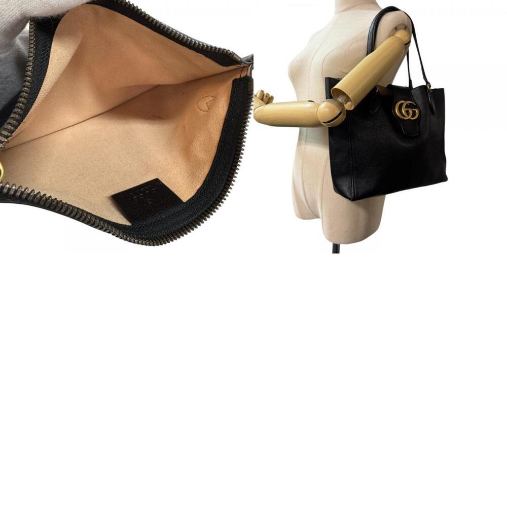 GUCCI Black GG Marmont Tote Bag - Picture 16 of 16